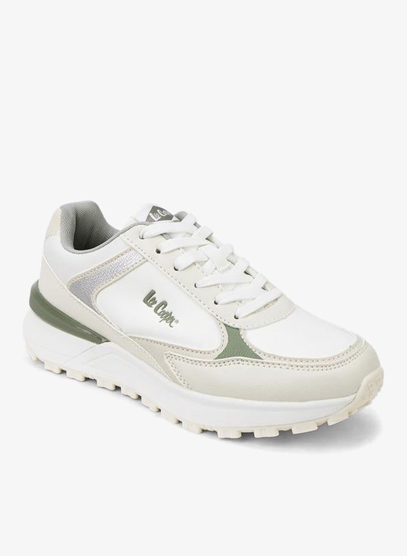 Lee Cooper Women's Panelled Lace-Up Sneakers - Image 3